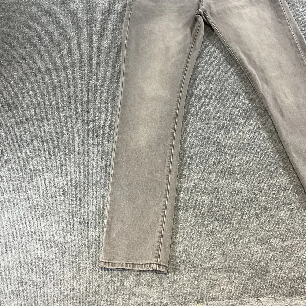 Kenneth Cole New York Athletic Fit 30x32 Gray Slim Straight Jeans Men's Stretch
